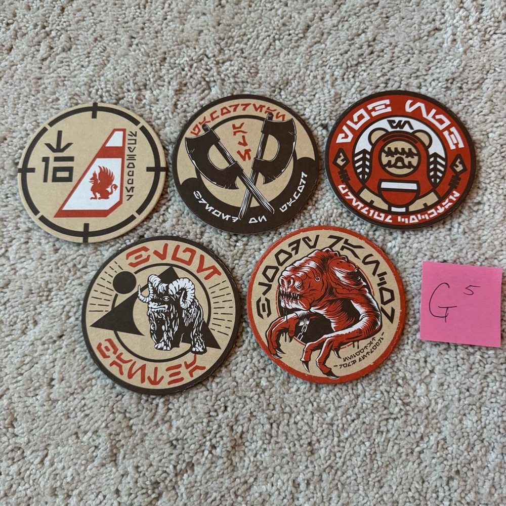 Star Wars Oga’s Cantina Coaster Set Of 5 - G